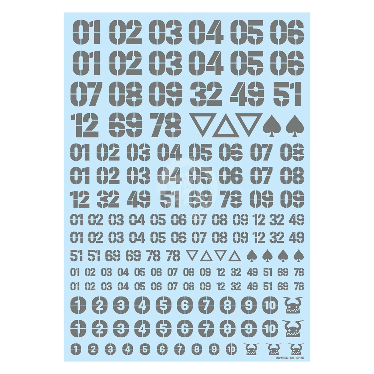 DZ Number Decal [Grey]