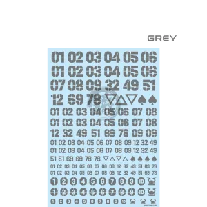 DZ Number Decal [Grey]