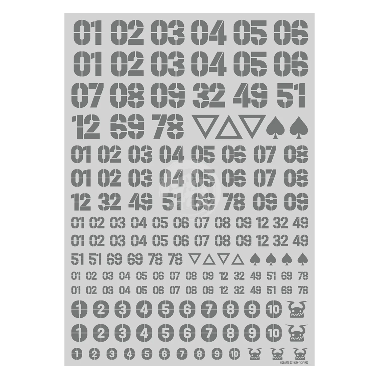 DZ Number Decal [Grey]