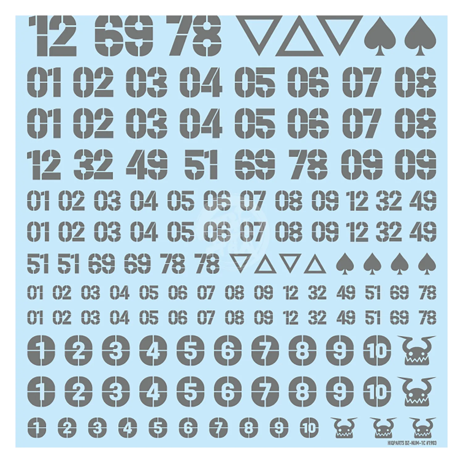 DZ Number Decal [Grey]