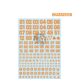 DZ Number Decal [Orange]