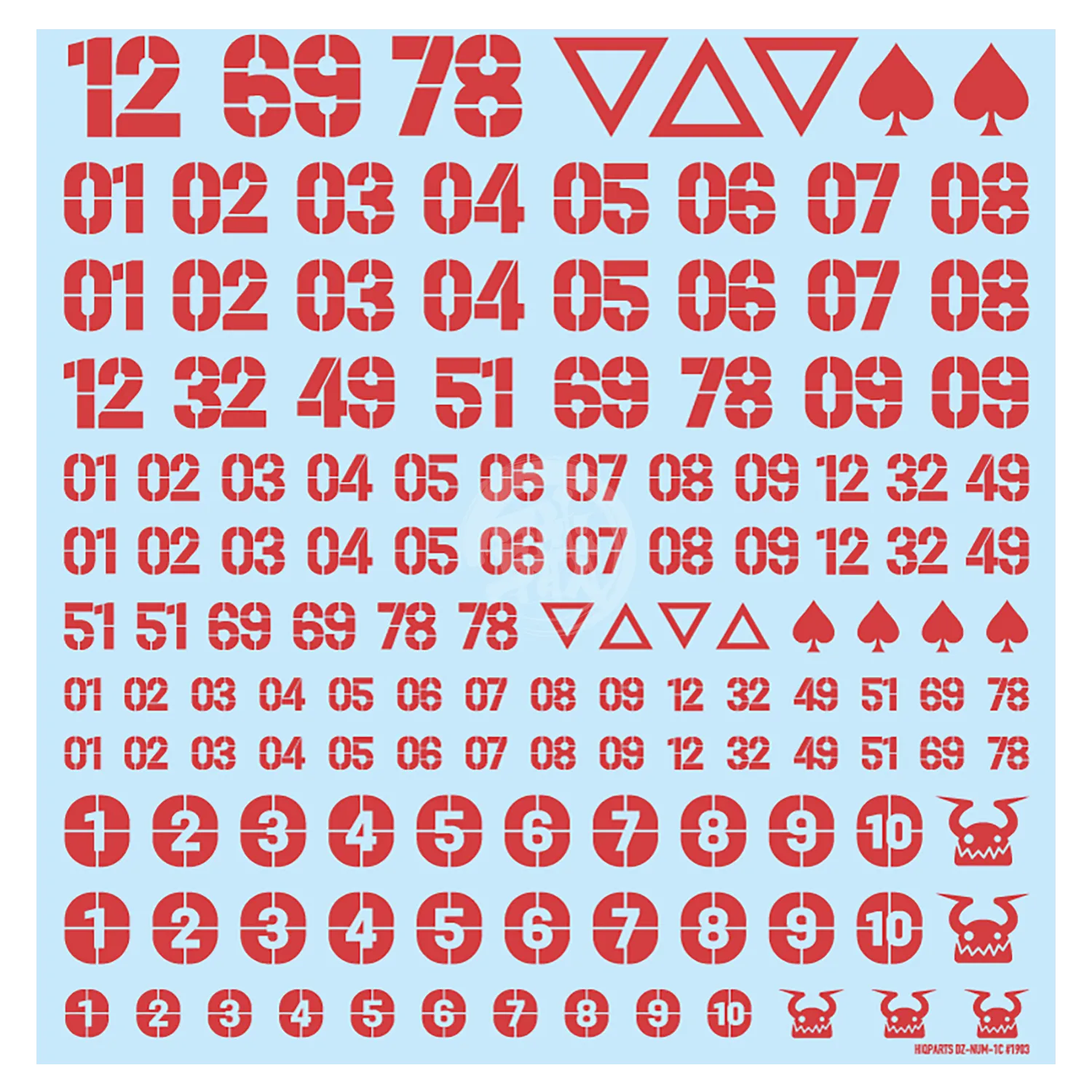 DZ Number Decal [Red]