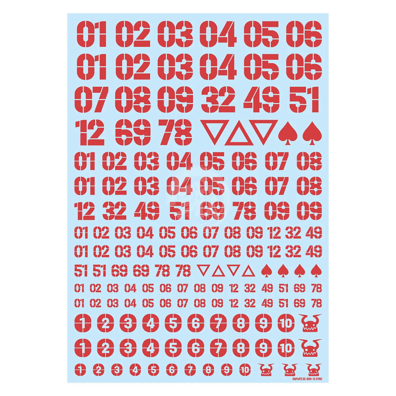DZ Number Decal [Red]