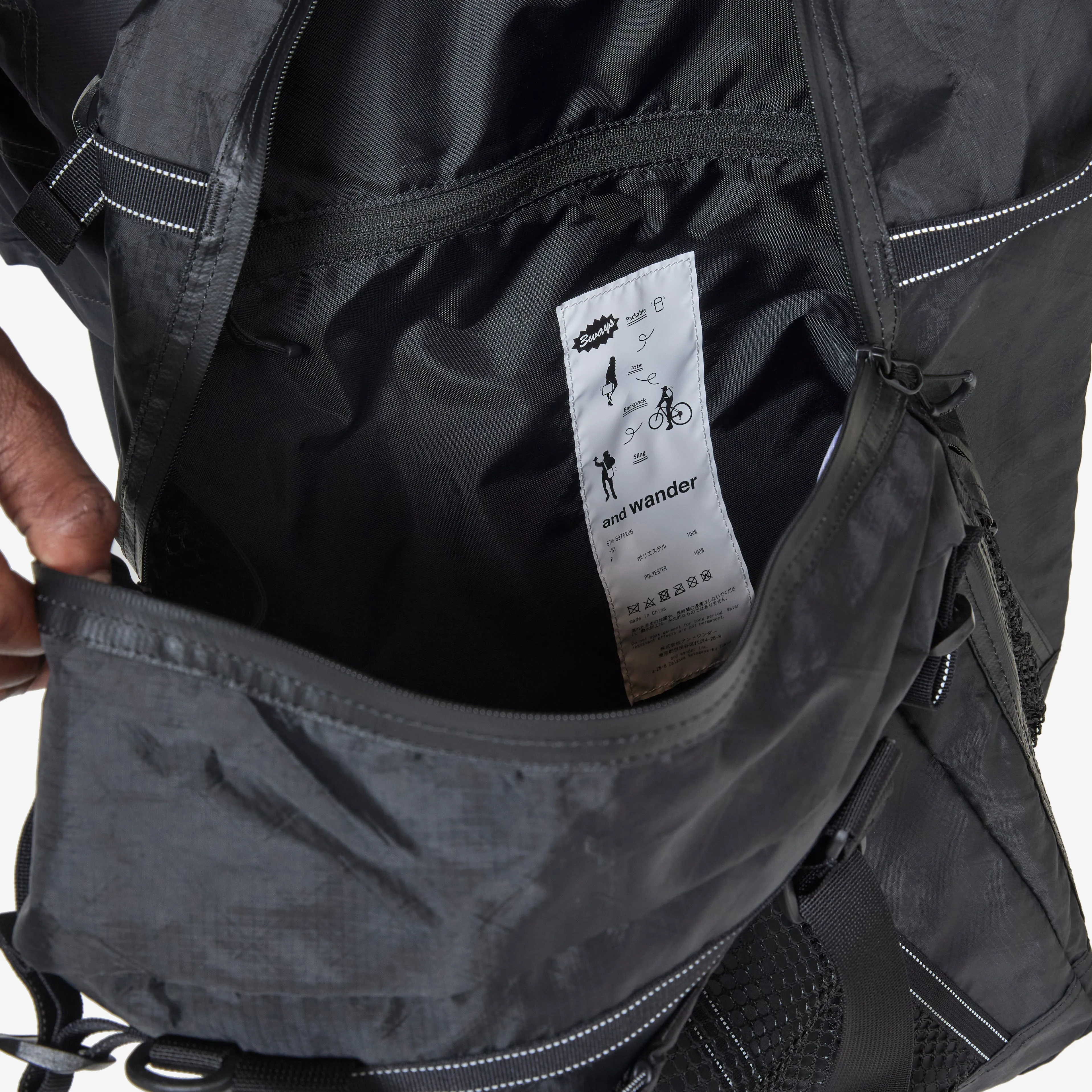 ECOPAK 30L 3way Tote Bag Black
