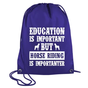 Education is Important Drawstring Bag