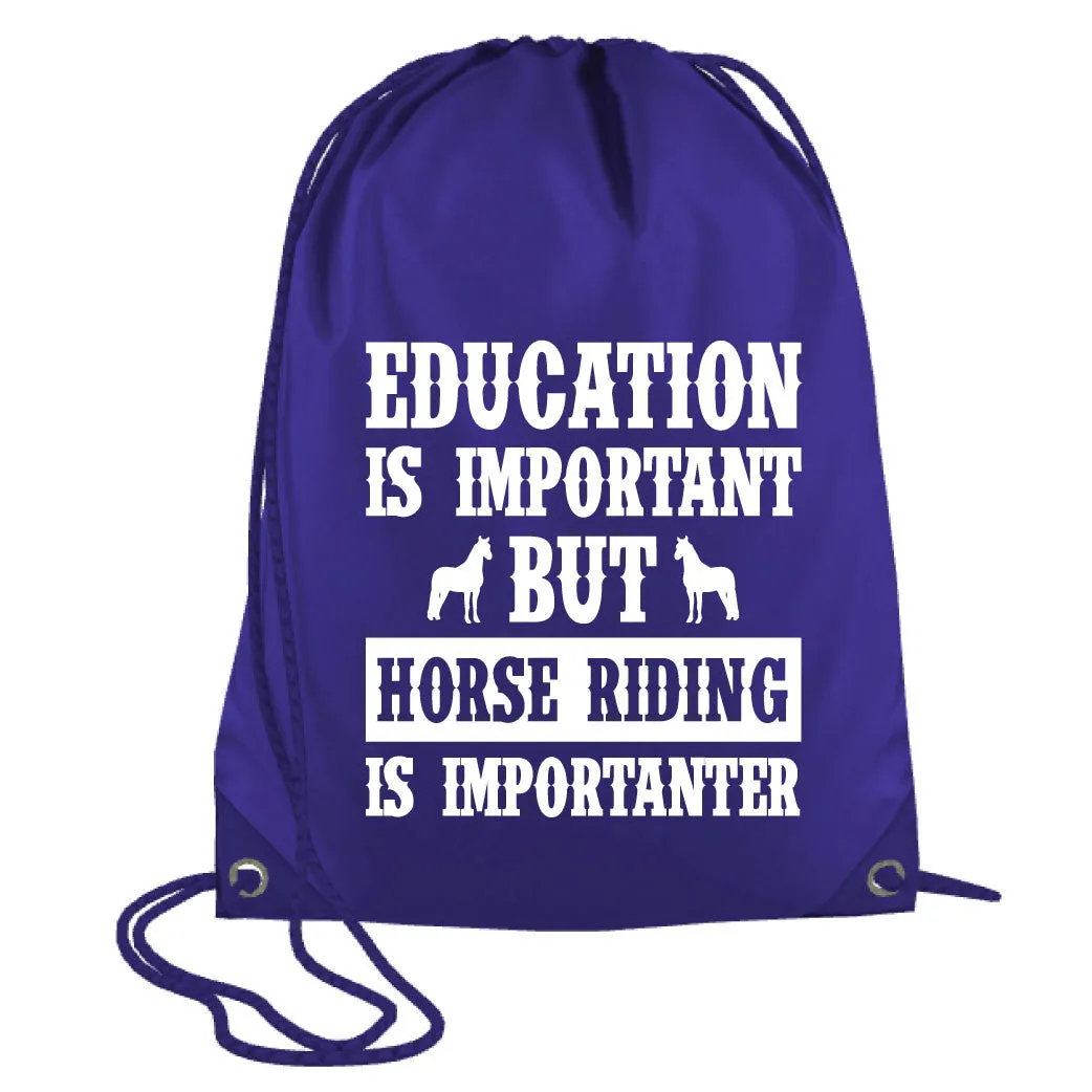 Education is Important Drawstring Bag