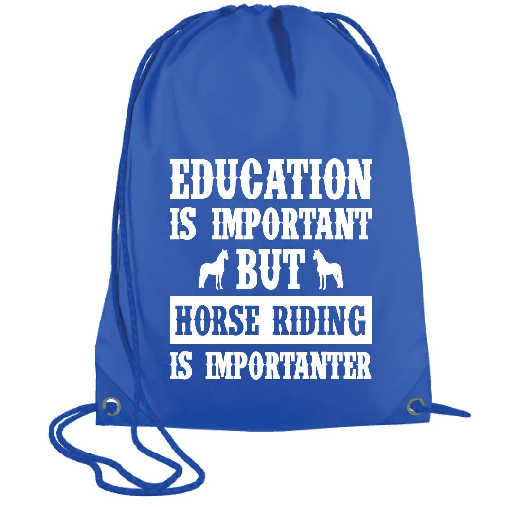 Education is Important Drawstring Bag