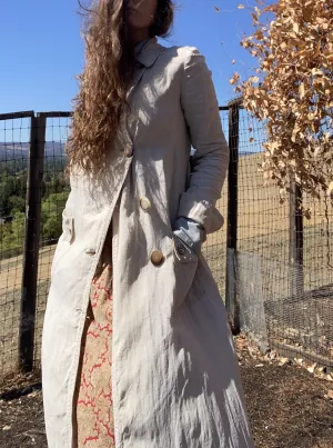 Edwardian Linen Motoring Coat