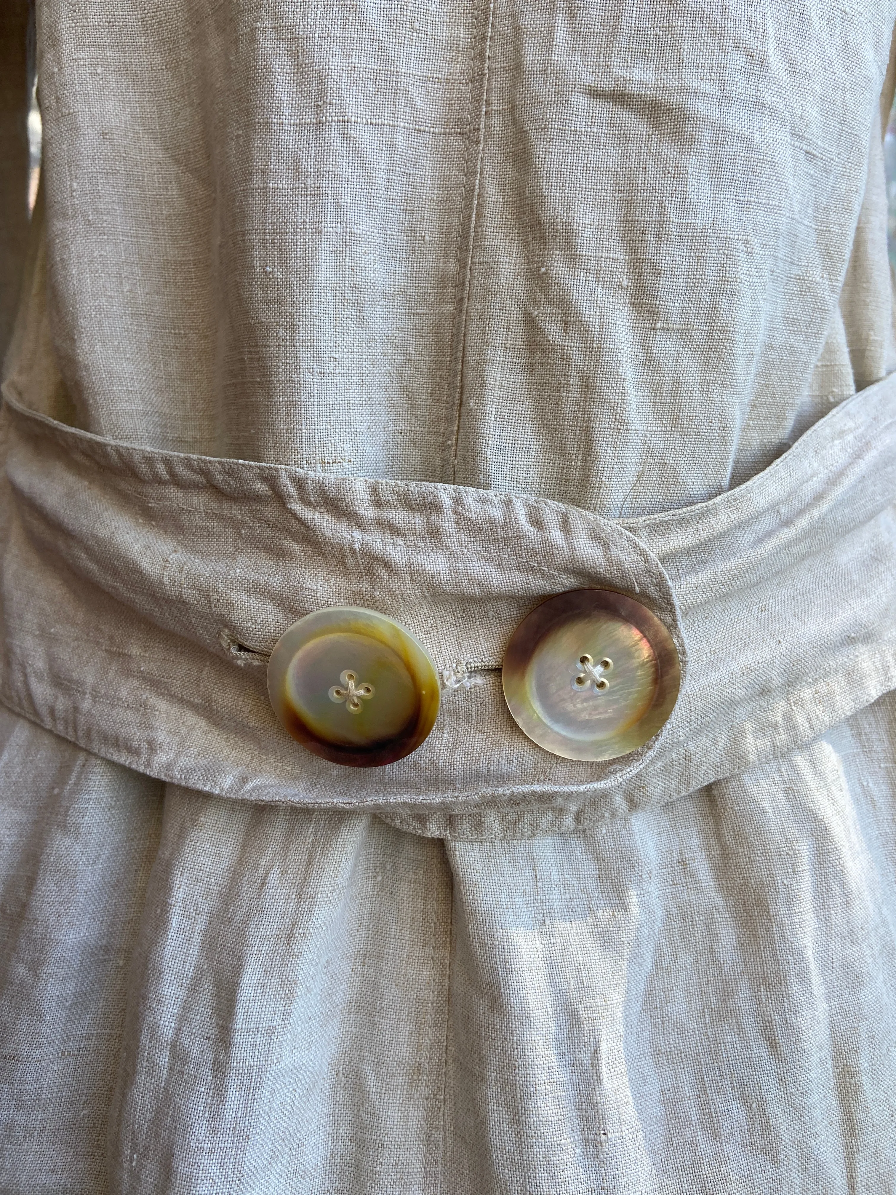 Edwardian Linen Motoring Coat