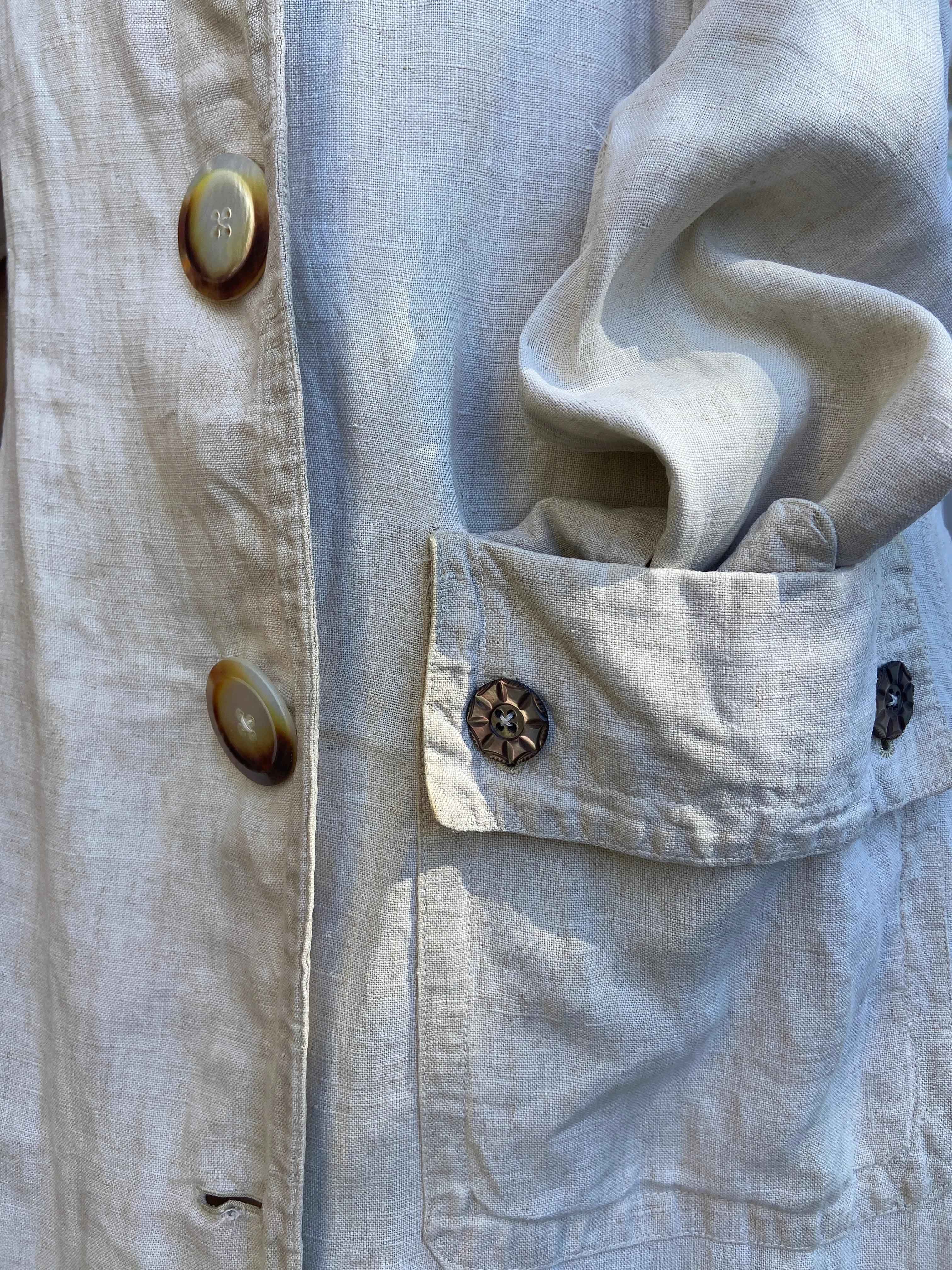 Edwardian Linen Motoring Coat