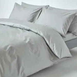 Egyptian Cotton 400 Thread Count Duvet Cover Set Silver