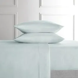 Egyptian Cotton 400 Thread Count Flat Sheet Duck Egg