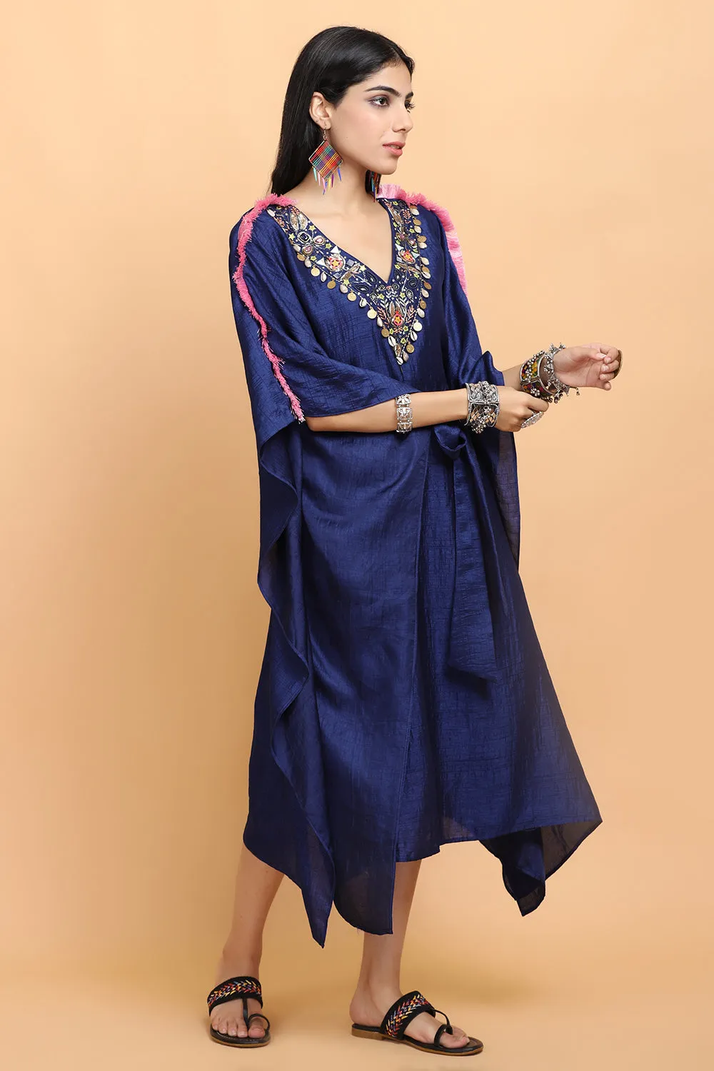 Electric Blue Kaftan Set