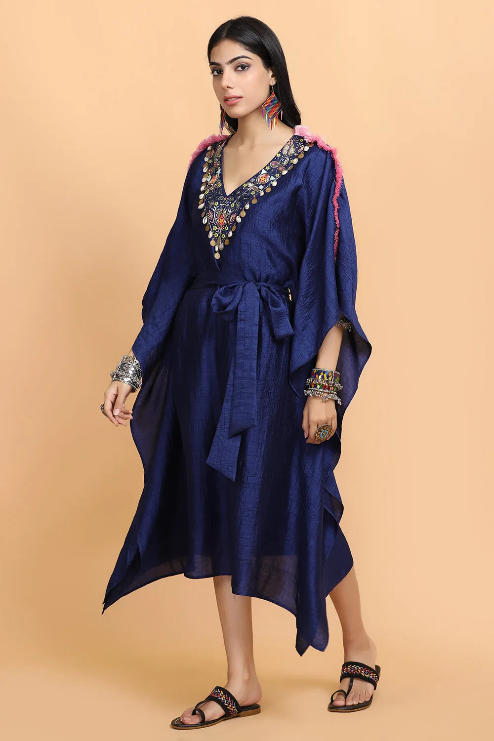 Electric Blue Kaftan Set
