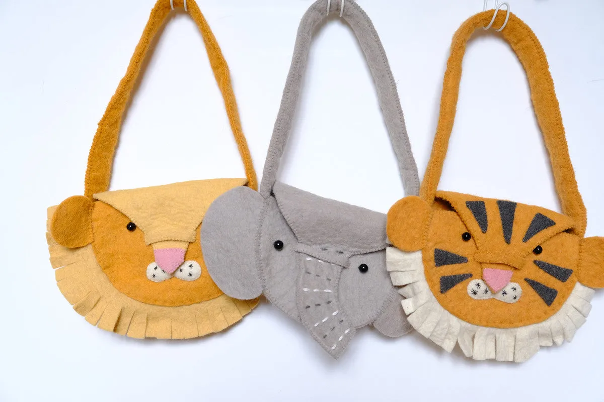 Elephant Felt Handbag
