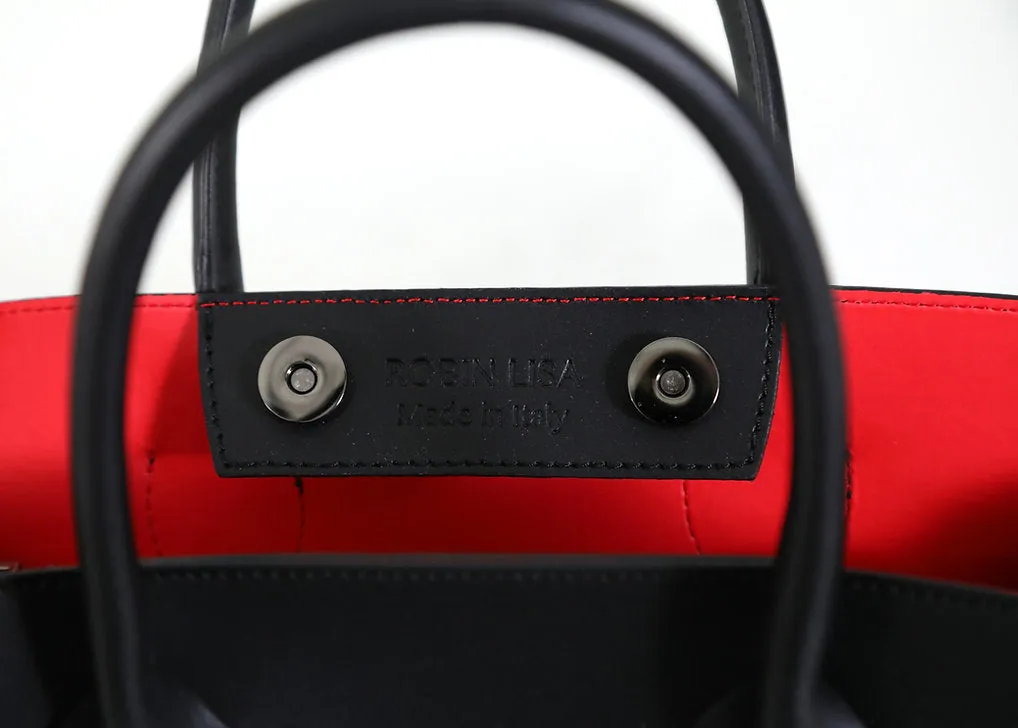 Embroidered Madison Tote (Black)