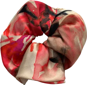 Emilio Pucci Multicoloured Floral Print Silk Scrunchie