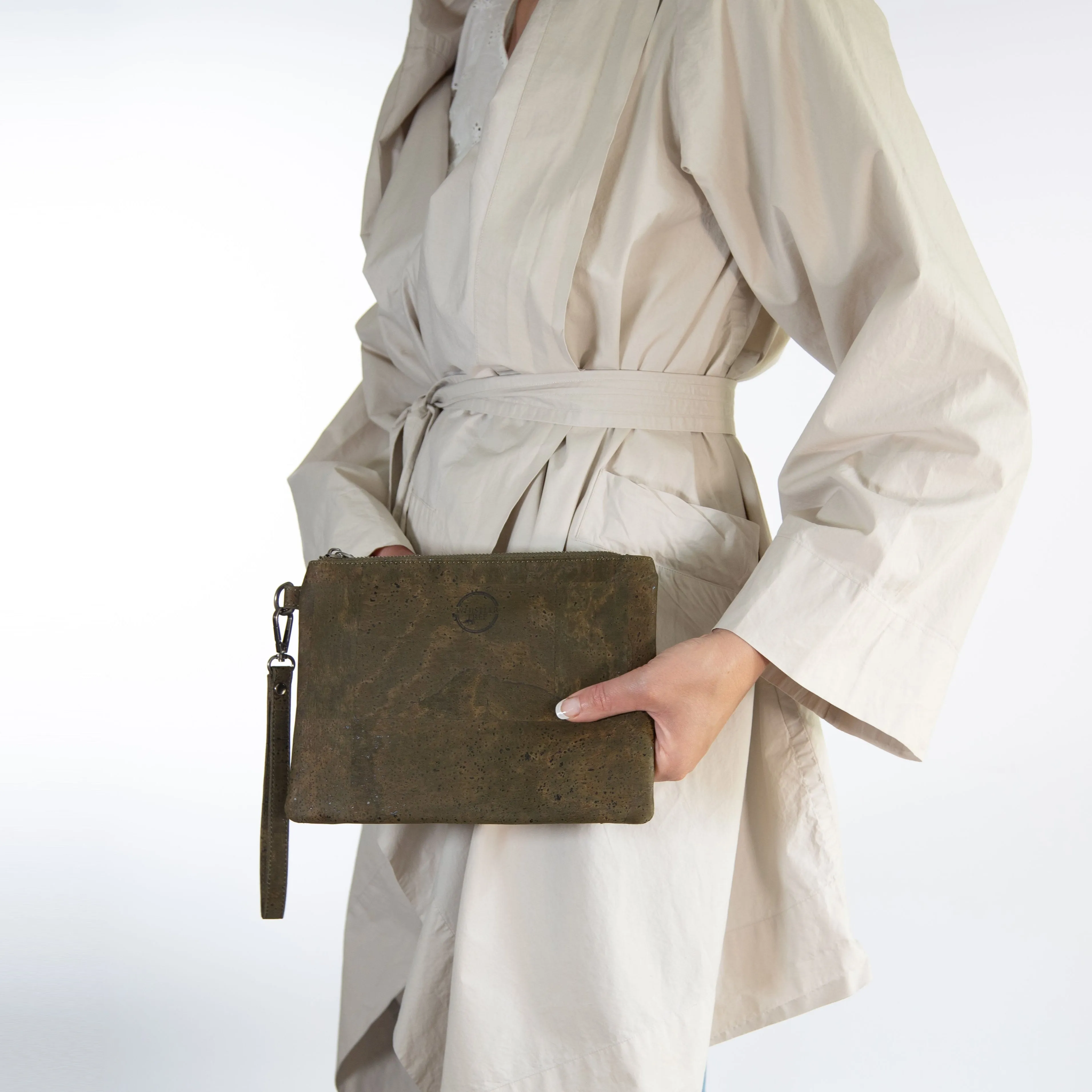 Estoril Clutch Bag - KHAKI