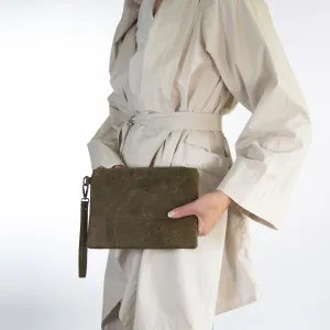 Estoril Clutch Bag - KHAKI