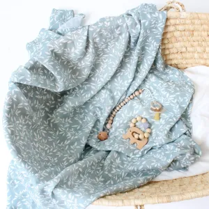 Extra Large Leafy Bamboo Muslin