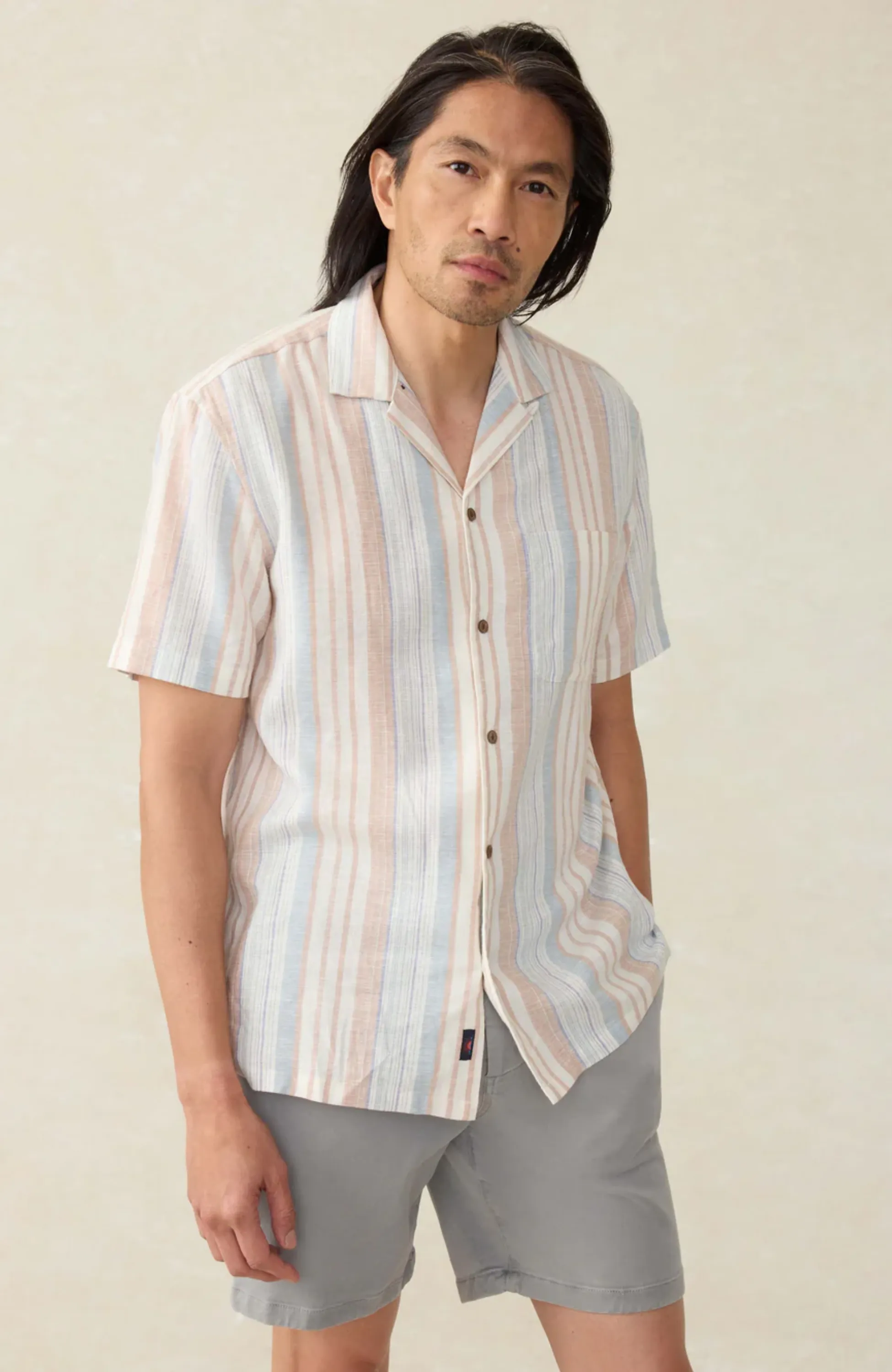 Faherty - Short Sleeve Breeze Camp Shirt