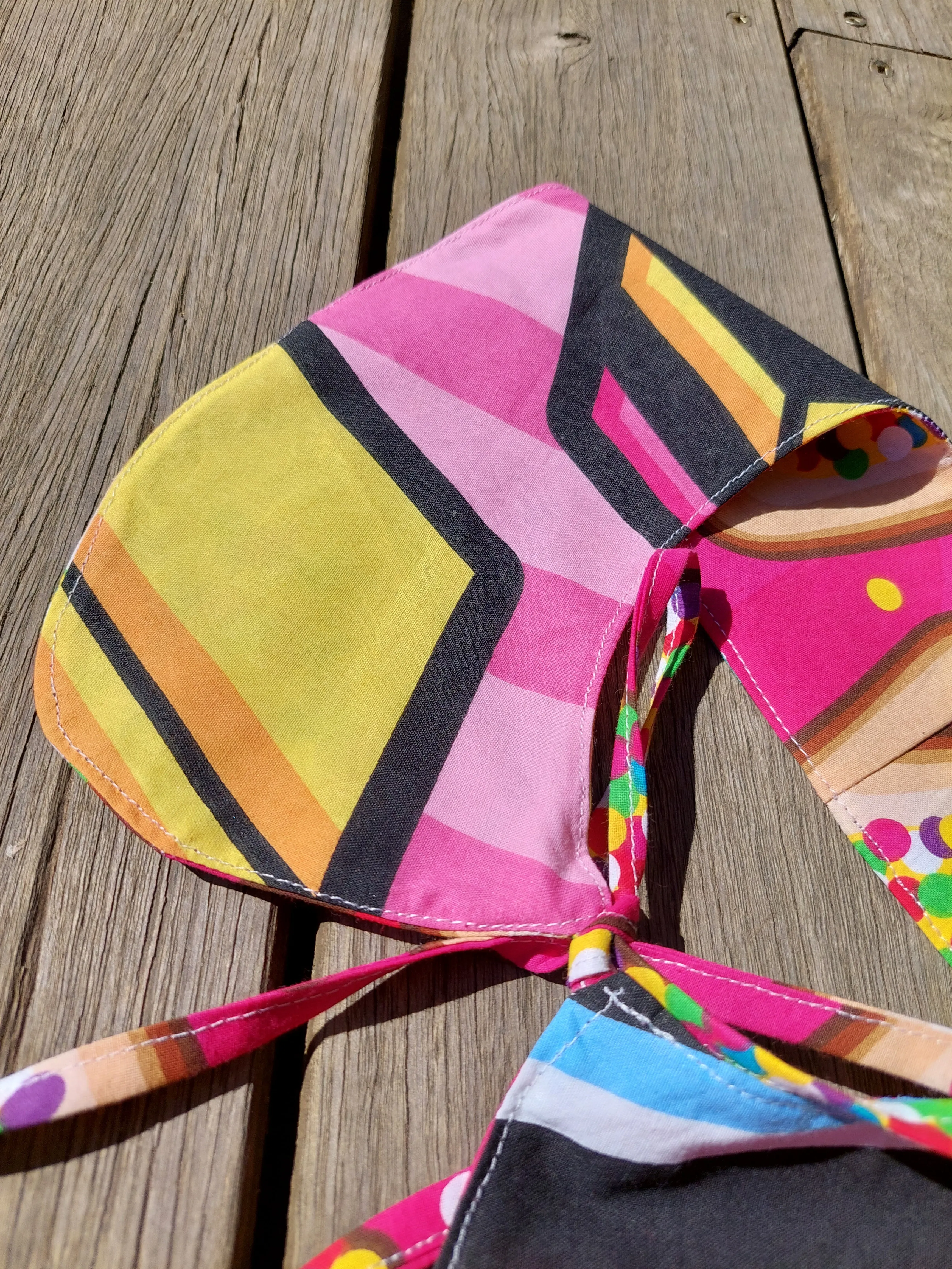 Fairy Bread/Licorice Allsorts reversable collar