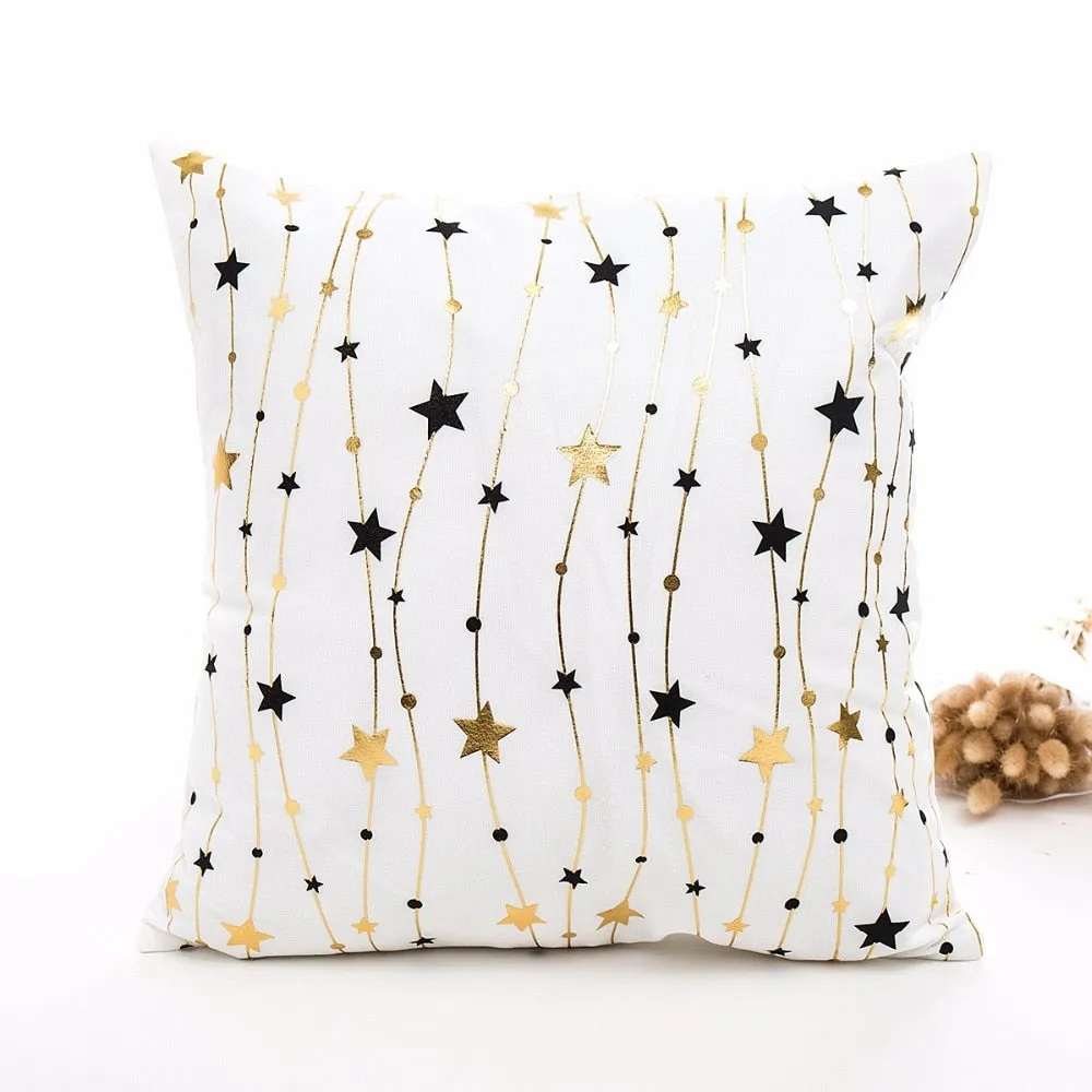 FENGRISE 45x45cm Cotton Linen Merry Christmas Cover Cushion