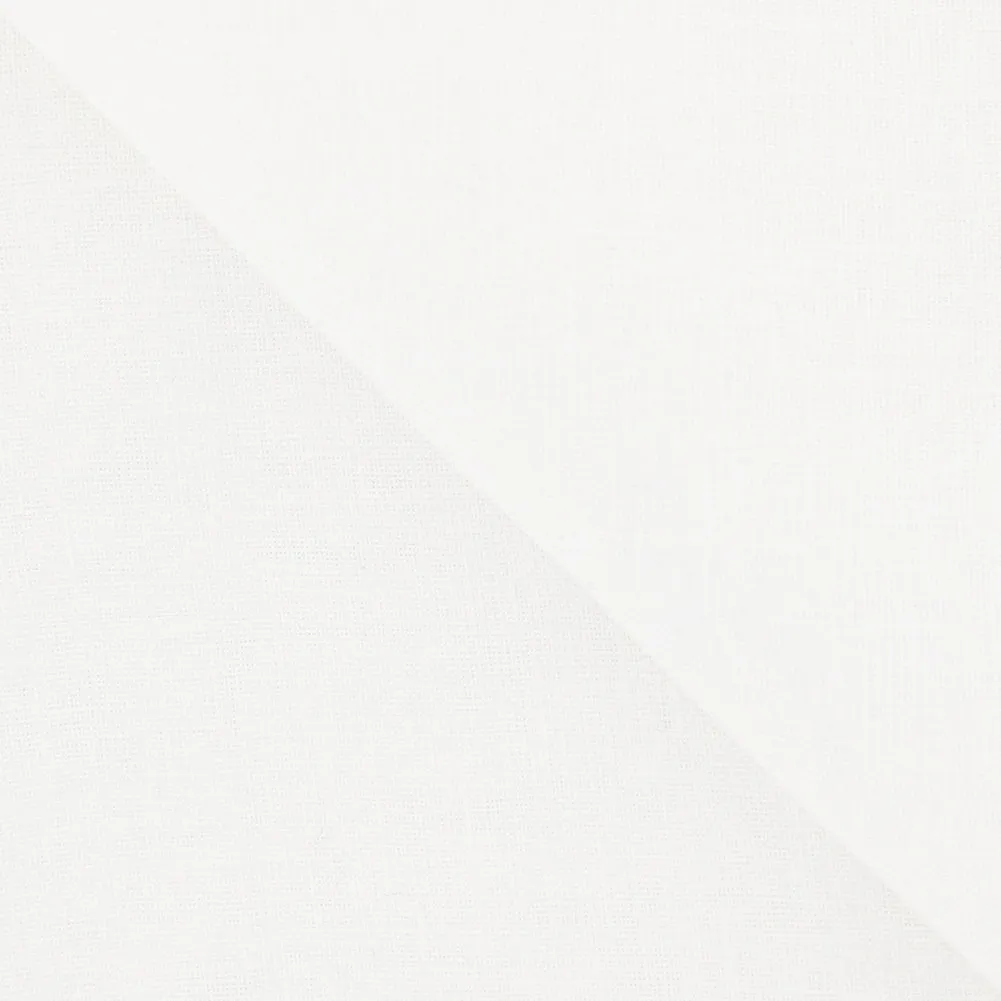 Fiori Di Lusso White Linen Pocket Square