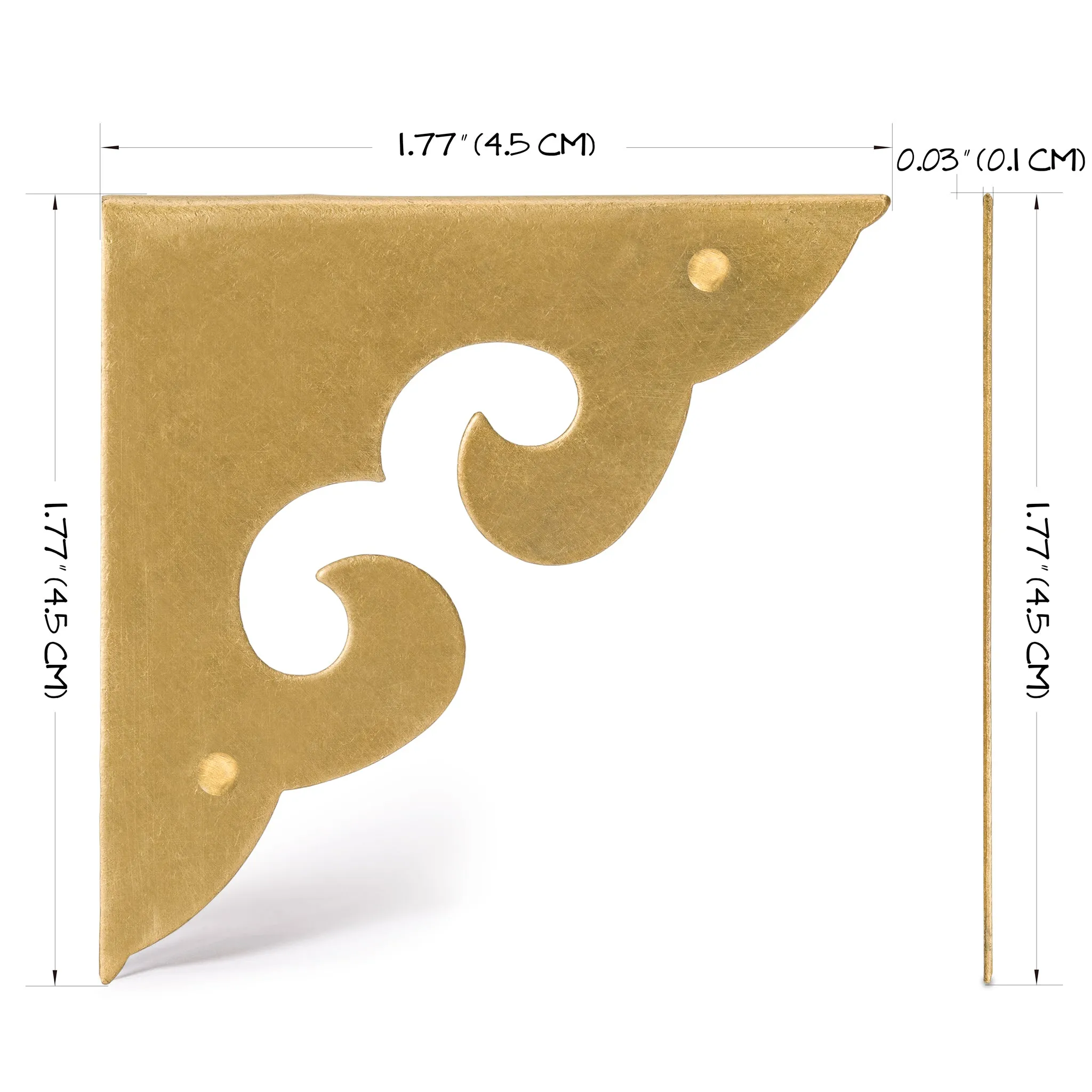 Fishtail Corner 1.8" - Set of 2