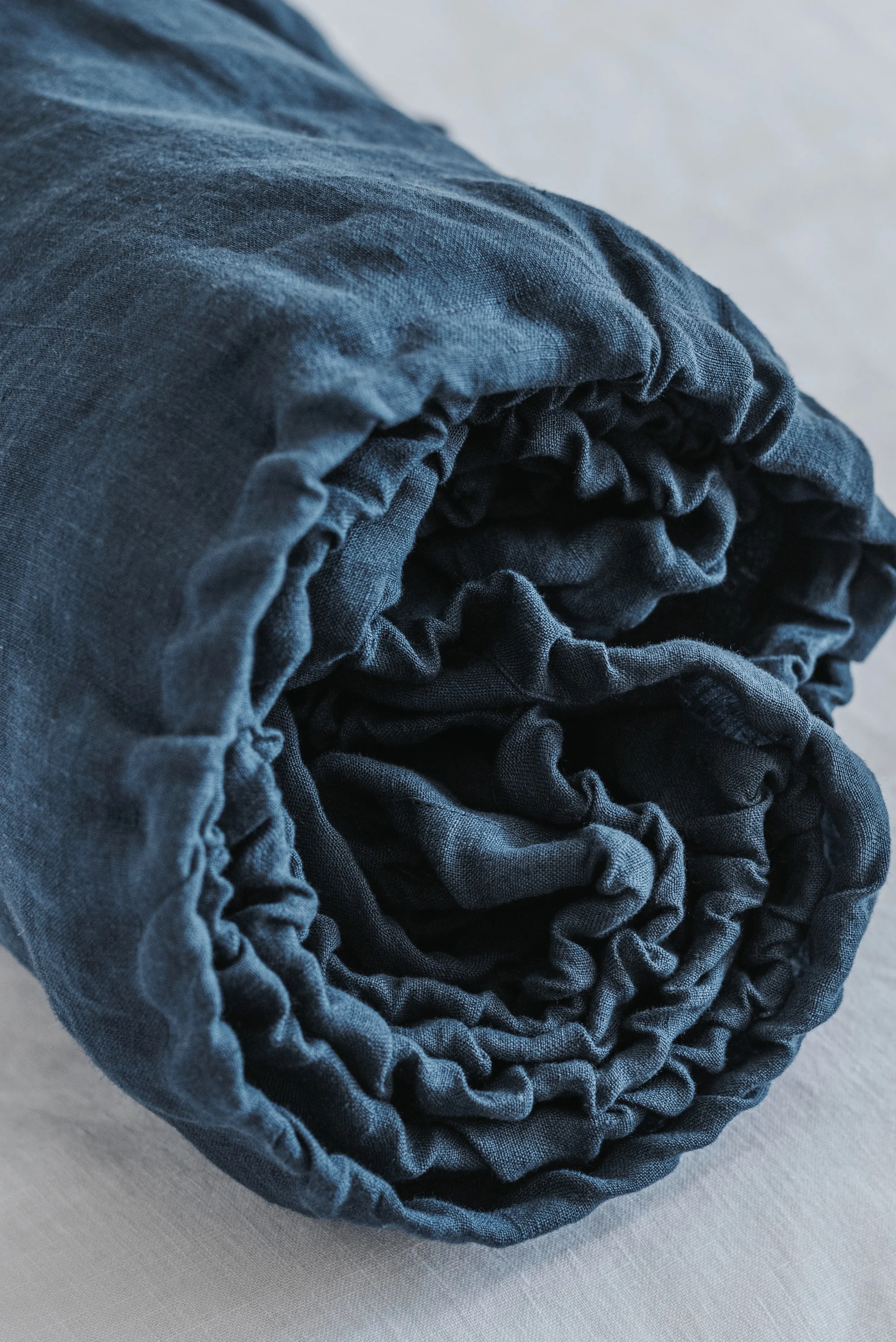 Fitted Sheet and Pillowcases Set - Dark Blue