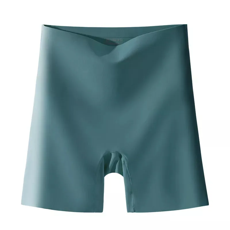 Flarixa Women's Seamless High - Waist Large - Size Ice Silk Anti - Friction Safety Shorts (Boxer Panties)