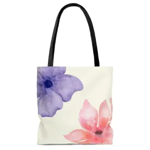 Floral Beach Tote - Double-Sided Print Polyester Bag | Femstylo