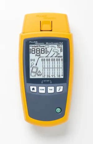 Fluke Networks MS-POE MicroScanner Cable/PoE Tester