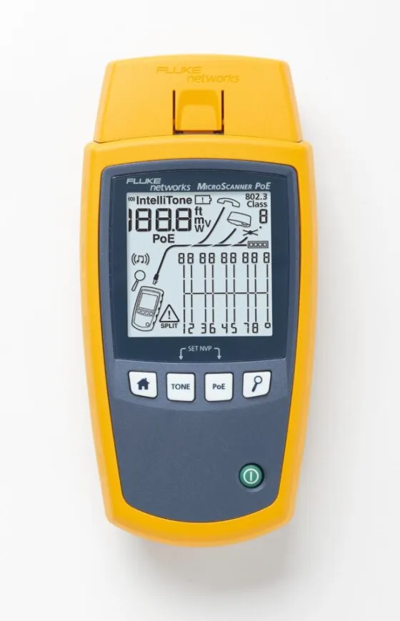 Fluke Networks MS-POE MicroScanner Cable/PoE Tester