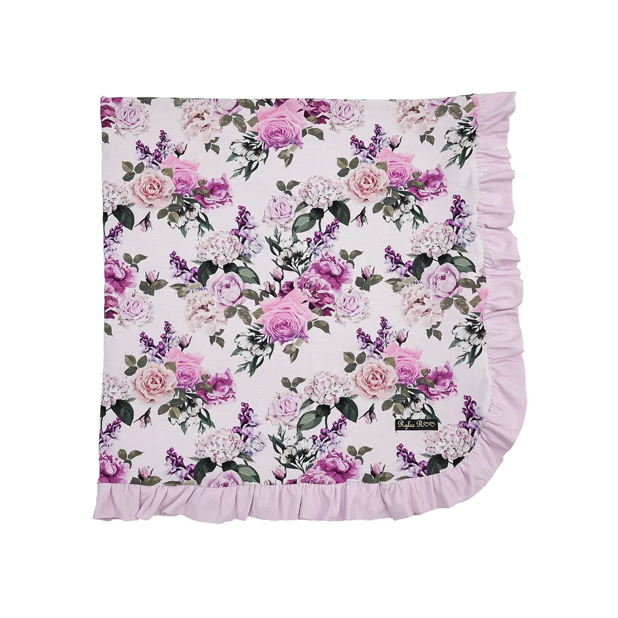 Francesca's Floral Ruffle Snuggle Blanket