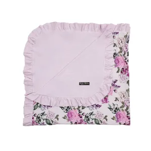 Francesca's Floral Ruffle Snuggle Blanket