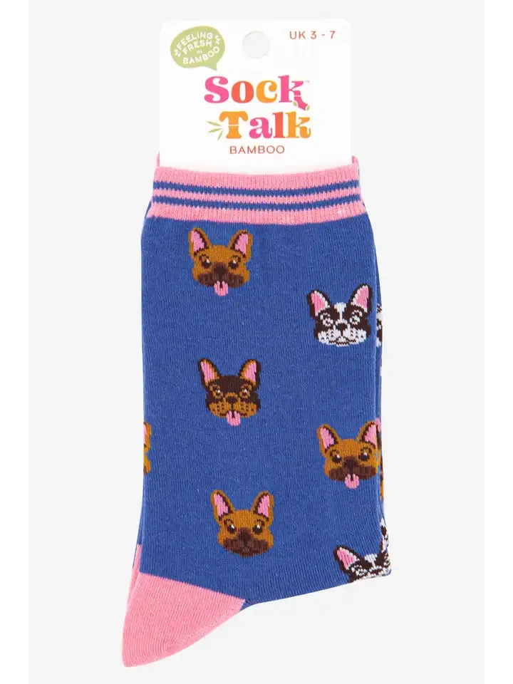 French Bulldog Bamboo Dog Socks