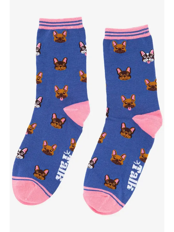 French Bulldog Bamboo Dog Socks