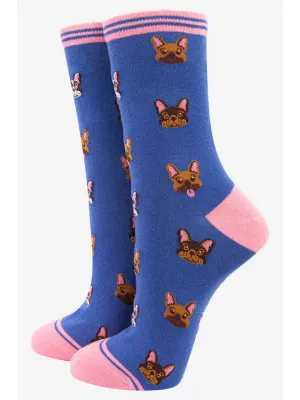 French Bulldog Bamboo Dog Socks