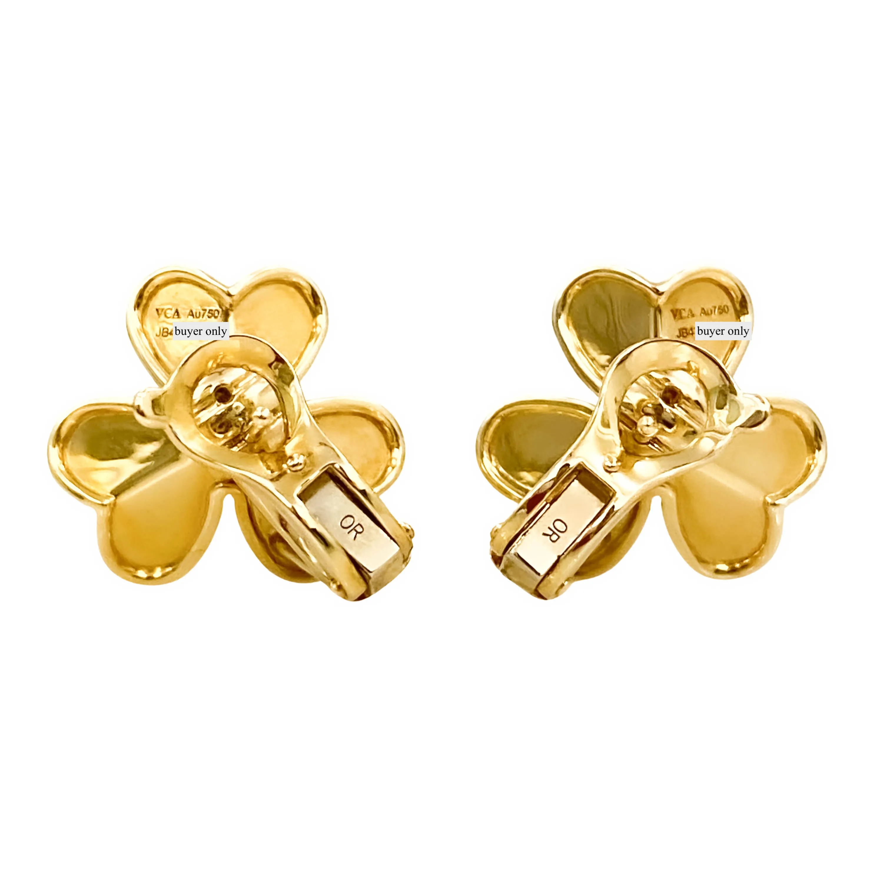Frivole Small Model 18k Yellow Gold Diamond Earrings