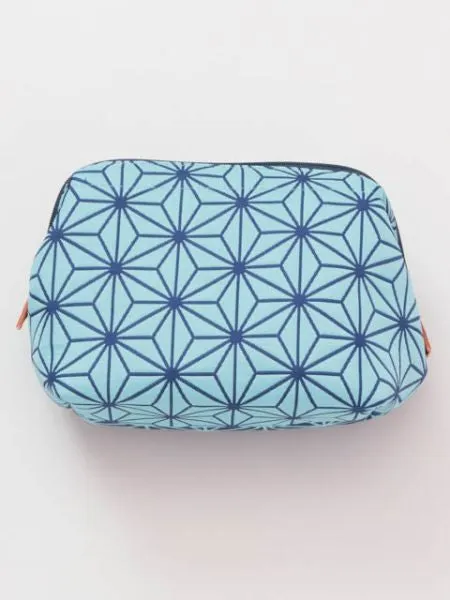 FUKURE-ORI Matelasse Pouch - Traditional Komon Pattern