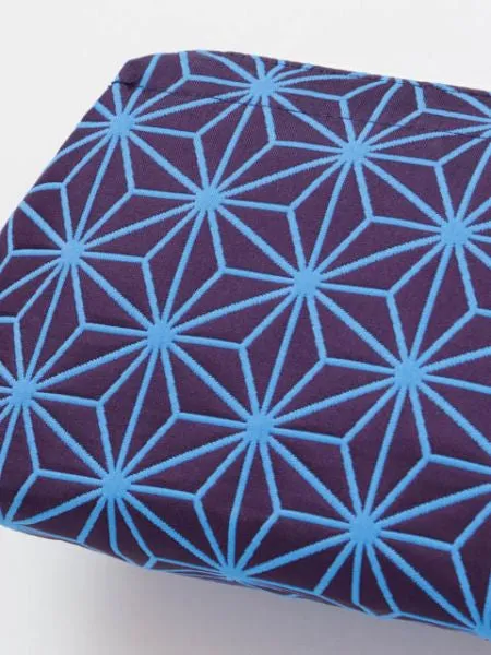 FUKURE-ORI Matelasse Pouch - Traditional Komon Pattern