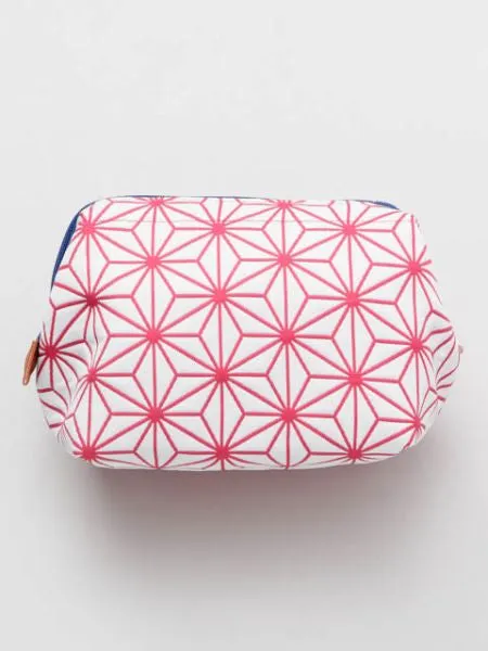 FUKURE-ORI Matelasse Pouch - Traditional Komon Pattern
