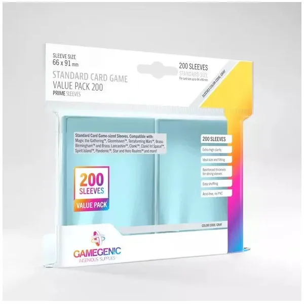 Gamegenic Value Pack Standard Sleeves (200 ct.)