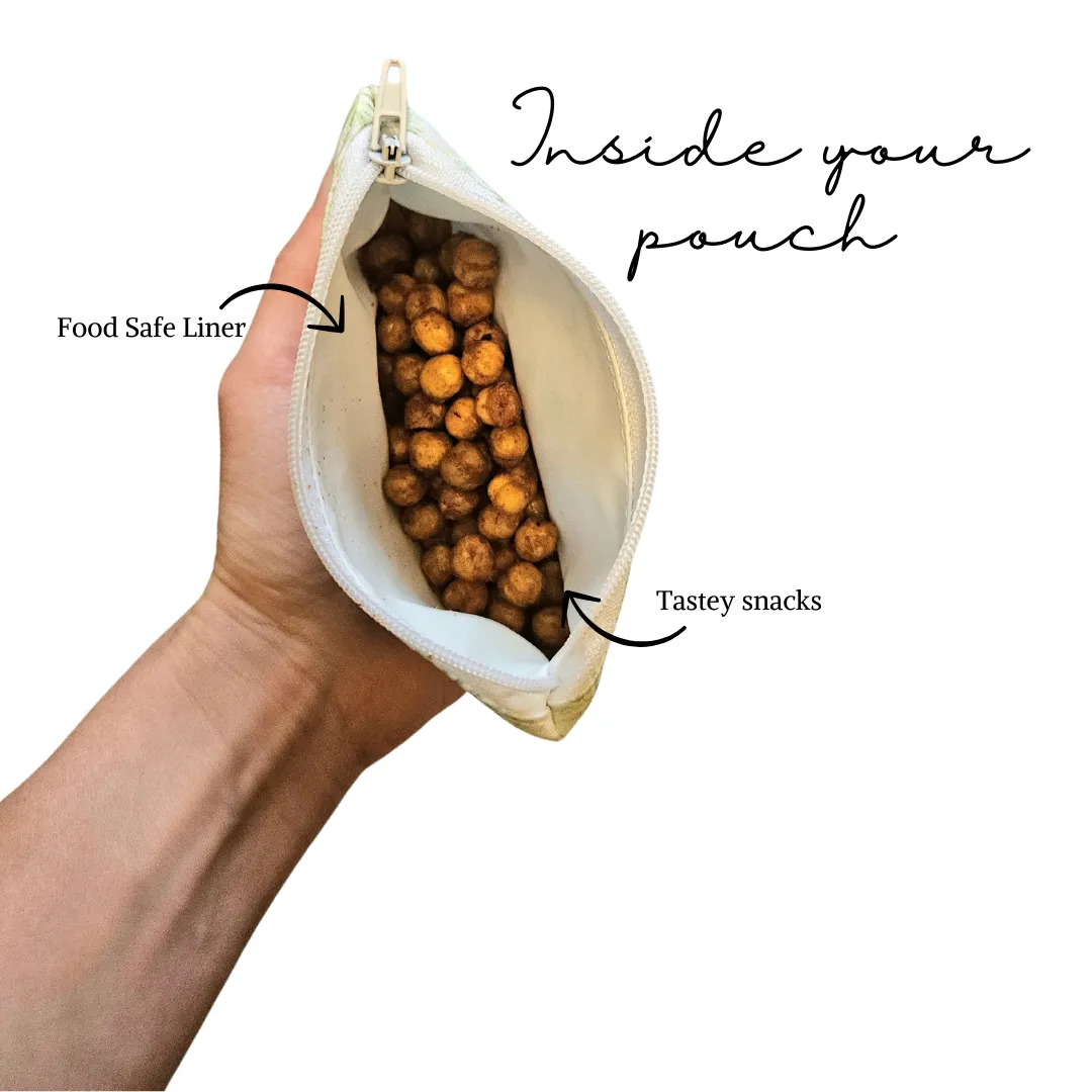 Garden Party in Blue (Rifle Paper Co) Reusable Food Safe Pouch