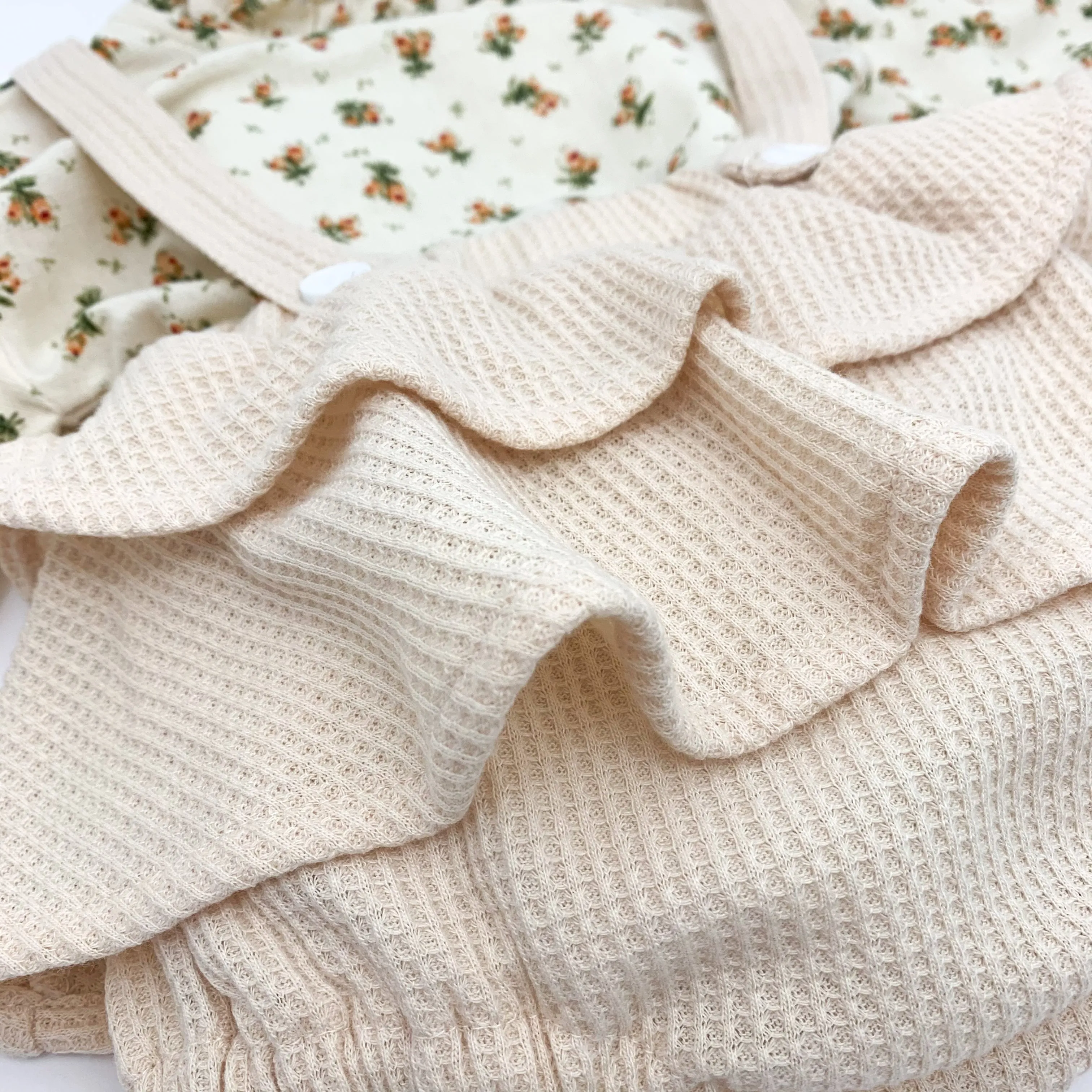 Girls Frilly Bloomers Set- Cream Floral