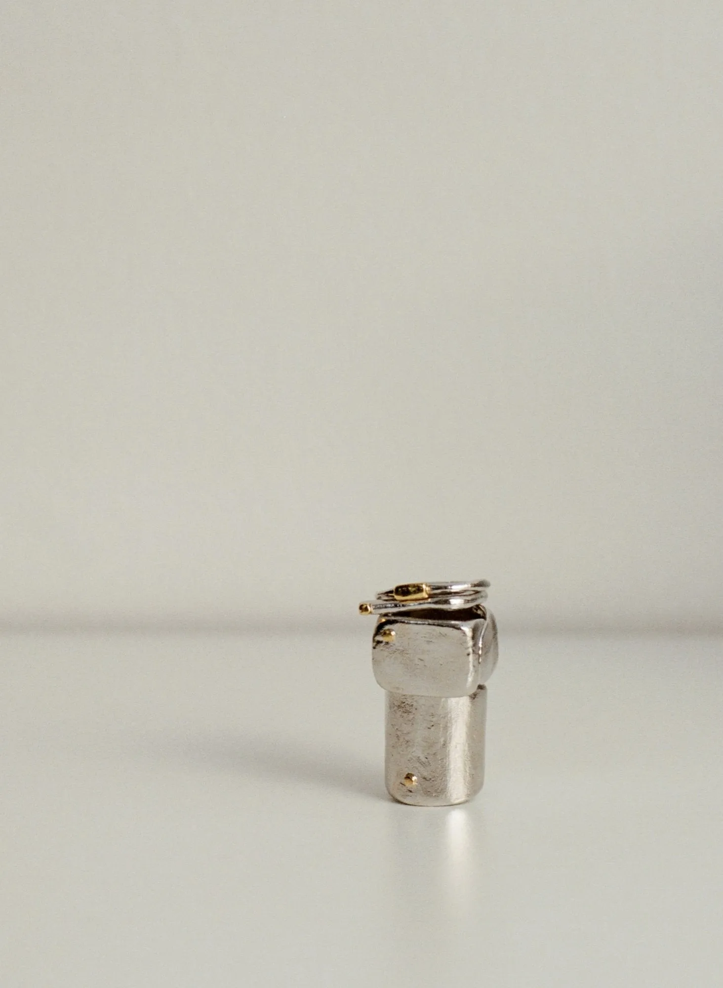 Gold Cube Corners Ring Mix