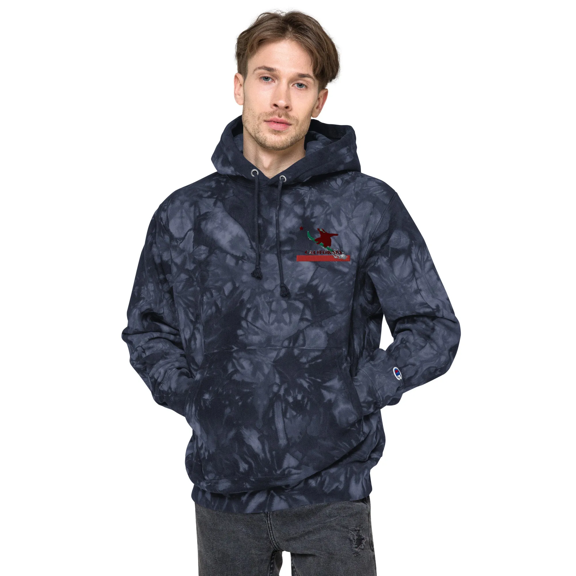 Goldy the Grizzly Champion tie-dye hoodie