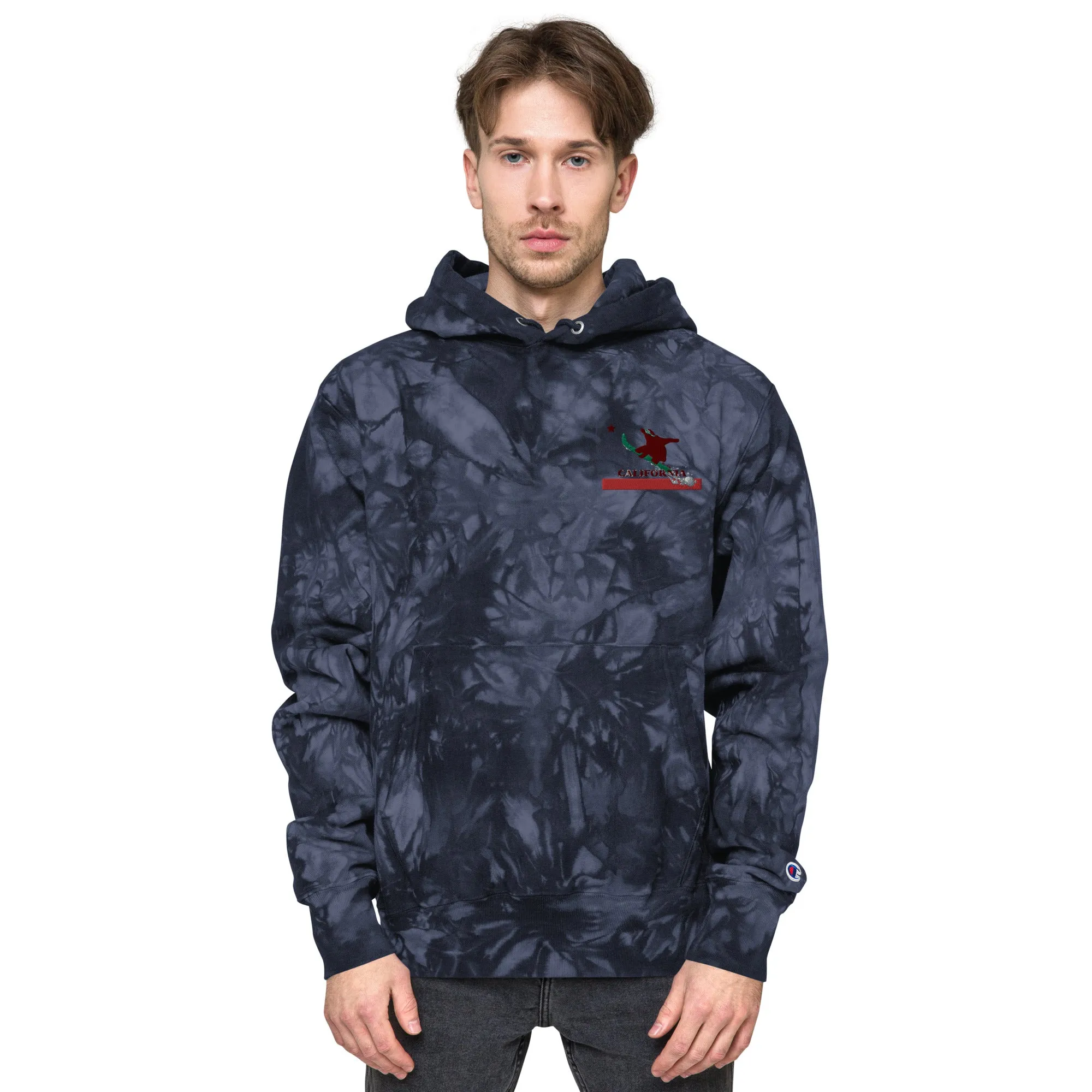 Goldy the Grizzly Champion tie-dye hoodie