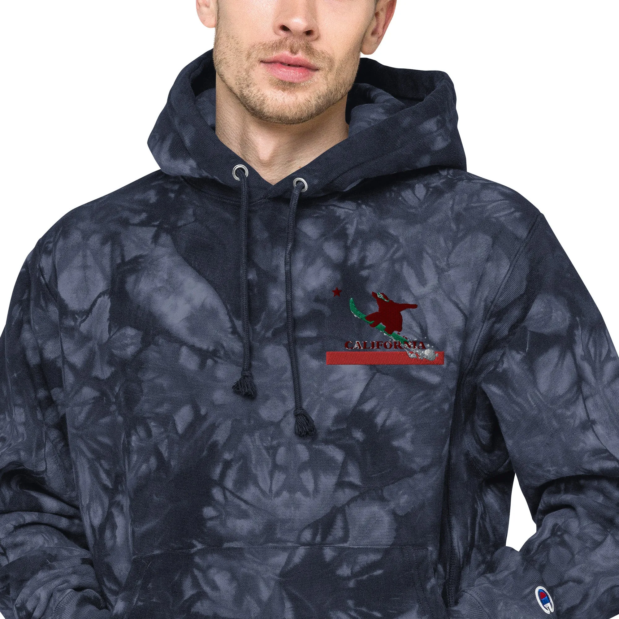 Goldy the Grizzly Champion tie-dye hoodie